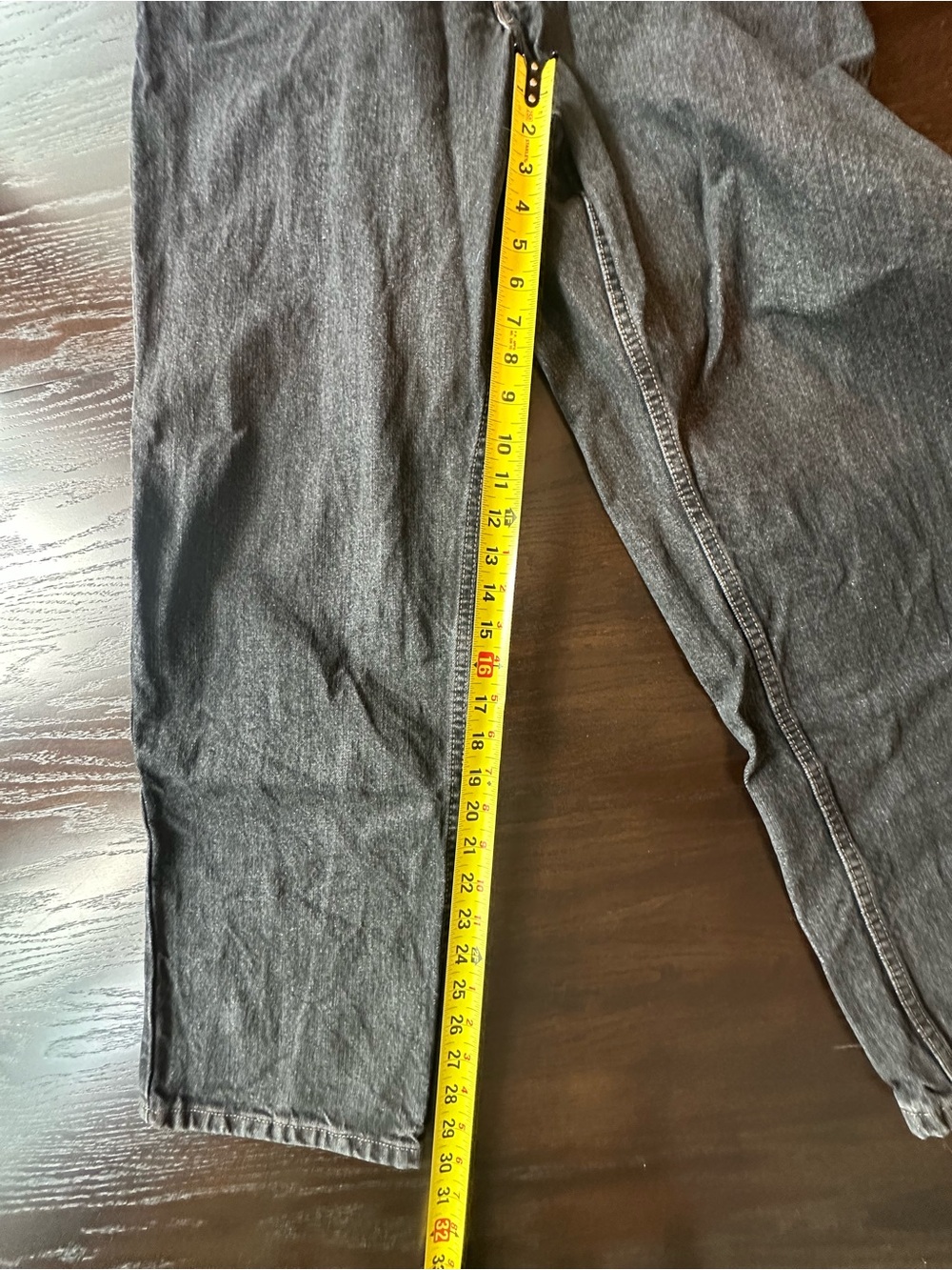Eddie Bauer Classic Fit Black Denim Jeans 38x30 Straight Leg - Picture 10 of 11